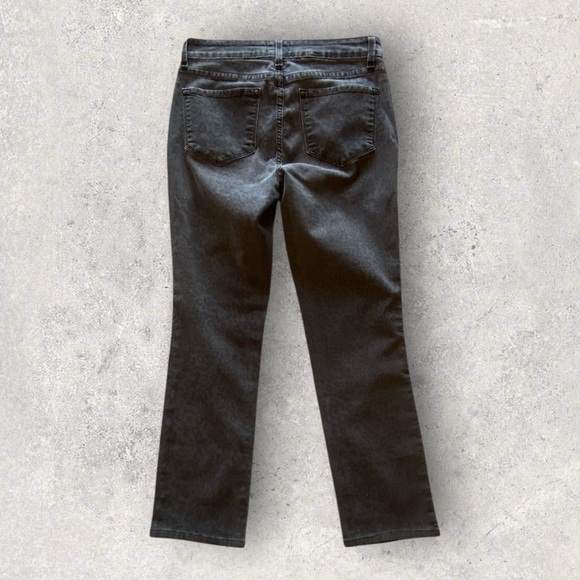 NYDJ Not My Daughter’s Jeans Denim Leopard    Black Stretch Great Condition! - Picture 6 of 15